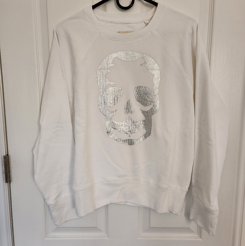 Zadig & Voltaire Upper Print Skull Foil NWT